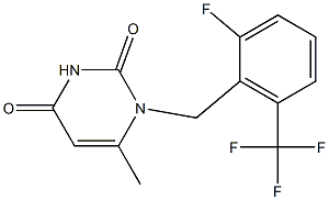 1-[2-氟-6-(三氟甲基)苄基]-6-甲基嘧啶-2,4(1H,3H)-二酮